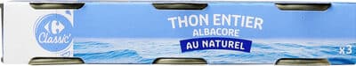 Thon entier albacore au naturel
