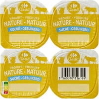 Yaourt nature sucré