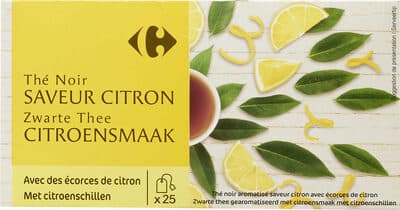 Thé noir saveur citron