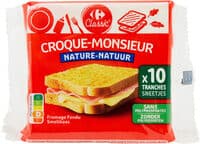 CROQUE-MONSIEUR NATURE Fromage Fondu