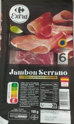 Jambon Serrano 11 mois d'affinage minimum