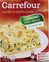 Lasagnes chèvre-épinard À L'EMMENTAL GRATINE