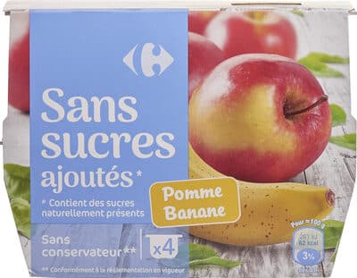 Pomme Banane Sans sucres ajoutés*