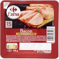 Bacon fumé au bois de hêtre