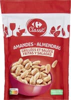 Almendras tostadas y saladas