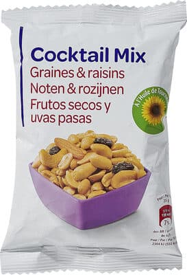 Mezcla de semillas & uvas pasas