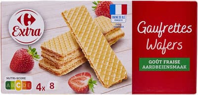Gaufrettes goût fraise