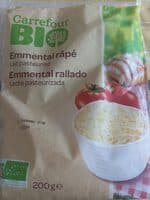 Emmental râpé Lait pasteurisé