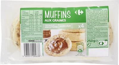 4 Muffins aux Graines