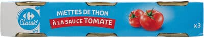Miettes de thon à la sauce tomate