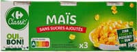 Mais 3x140gr Sans sucres ajoutés