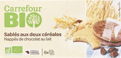 Sablés au deux céréales Chocolat lait