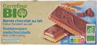 Barres chocolat au lait Cœur fondant au lait