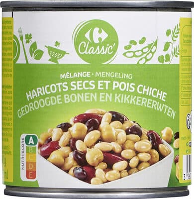 Mélange Haricots secs et pois chiches