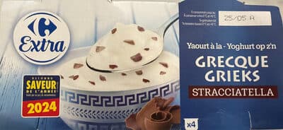 Yaourt à la grecque stracciatella
