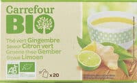 Thé vert Gingembre Saveur Citron vert
