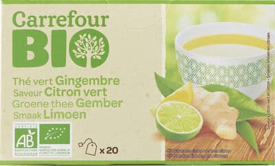 Thé vert Gingembre Saveur Citron vert