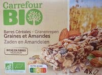 Barres Céréales Graines et Amandes
