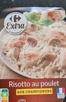 Risotto au poulet aux champignons