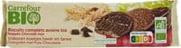 Biscuits complets avoine blé Nappés Chocolat Noir