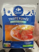 Truite fumée élevée en eau douce