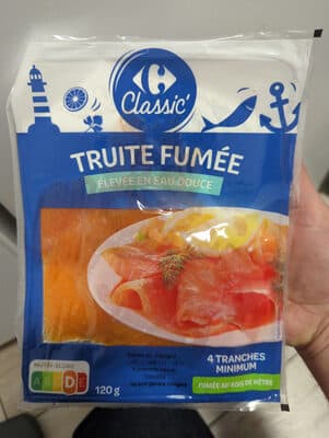 Truite fumée élevée en eau douce