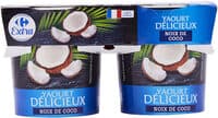 Yaourt délicieux noix de coco