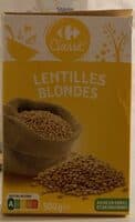 Lentilles blondes