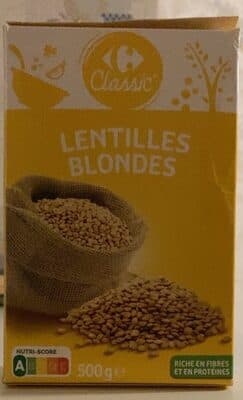 Lentilles blondes