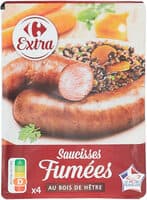 Saucisses fumées au bois de hêtre