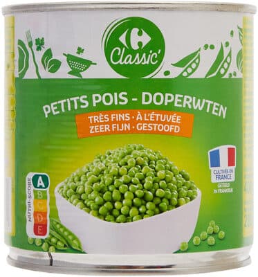 Petits pois Très-fins À l'étuvée