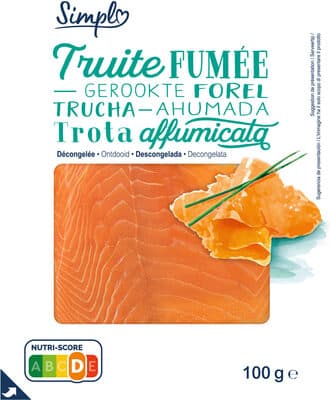 Truite fumée Décongelée