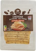 Cheddar Au poivre Tranches