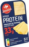 High protein tranches de fromage