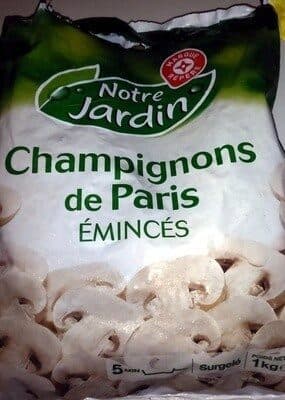 Champignons émincés surgelés