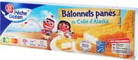Bâtonnets panés de colin d'Alaska filet x 15