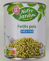 Petits pois à l'étuvée très fins