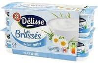 Yaourts brassés nature au lait entier 16 x 125 g