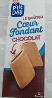 Le goûter coeur fondant chocolat