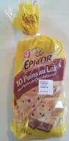 Pains au lait pépites choco x10