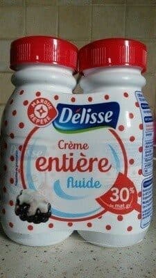 Crème entière fluide