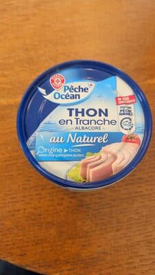Thon naturel albacore en tranche