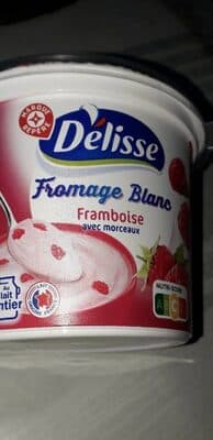 Fromage blanc framboise avec morceaux