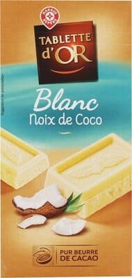 Tablette d'OR - Blanc  - Noix de Coco