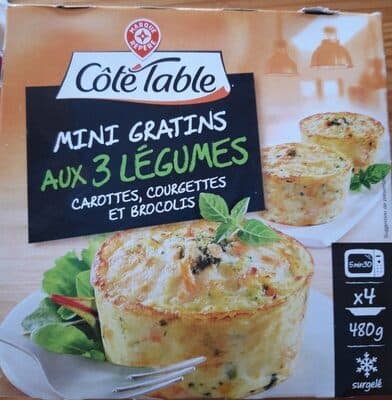 Mini gratins aux 3 légumes x 4