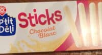 Bâtonnets chocolat blanc