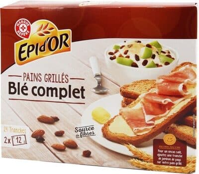 Pains grillés  Blé complet