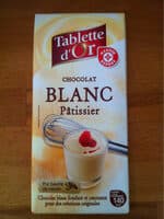 Chocolat blanc pâtissier