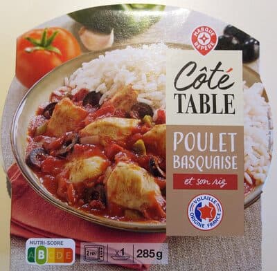 Poulet Basquaise et son riz