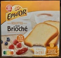 Biscottes goût brioché x 36